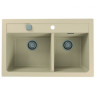 Мойка ALVEUS GRANITAL ATROX 50 BEIGE - G55 в комплекте с сифоном 1132822,