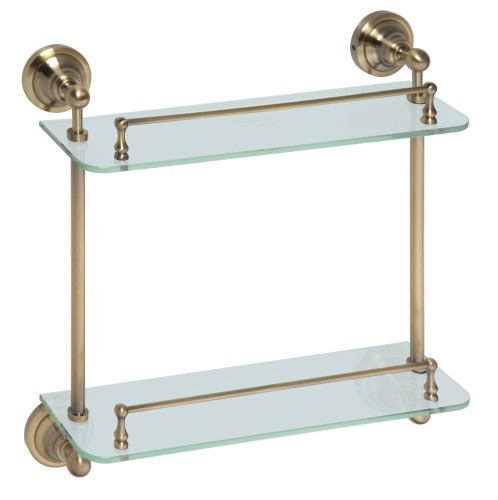 Полочка стеклянная  Bemeta Retro bronze 144102127