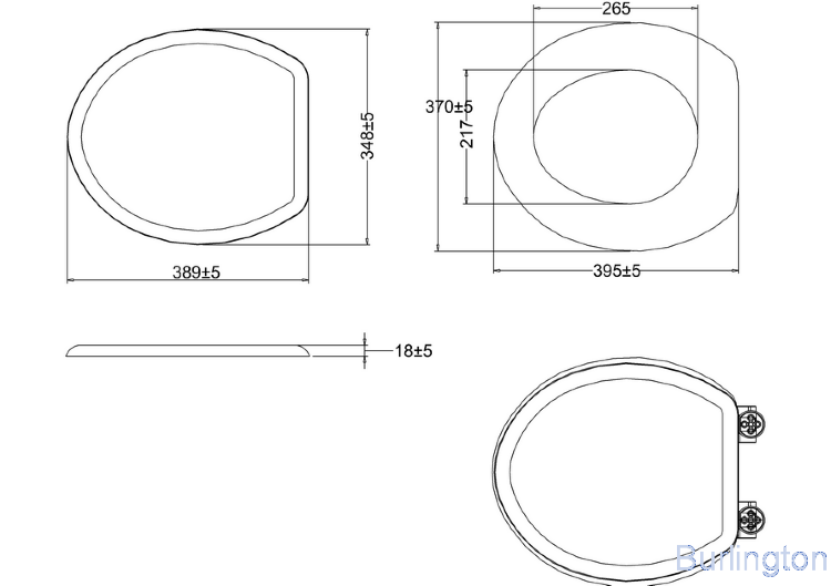 Сиденье на петлях с микролифтом, глянцевый белый [S18]