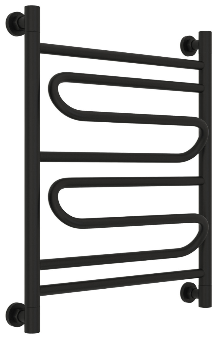 Полотенцесушитель водяной Сунержа Элегия+ 600х500 Матовый чёрный