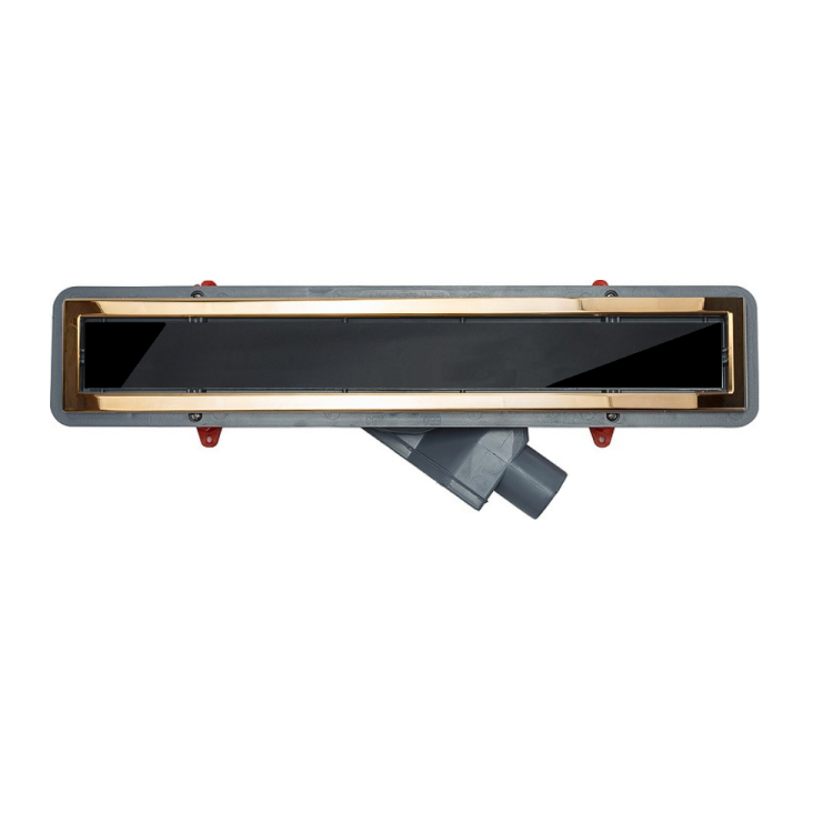 Линейный трап Confluo Premium Black Glass Line 850 Gold Cezares 13100099