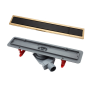 Линейный трап Confluo Premium Black Glass Line 850 Gold Cezares 13100099