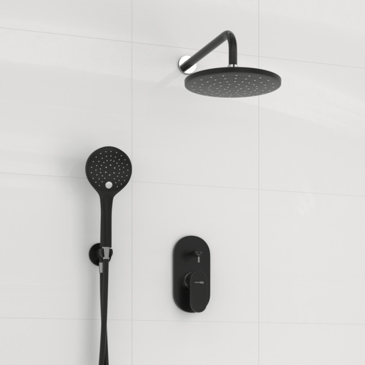 WasserKRAFT A16777 Встраиваемый комплект для душа с верхней душевой насадкой и лейкой