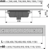 Водоотводящий желоб Antivandal с решеткой, вертикальный сток Alcadrain APZ1011