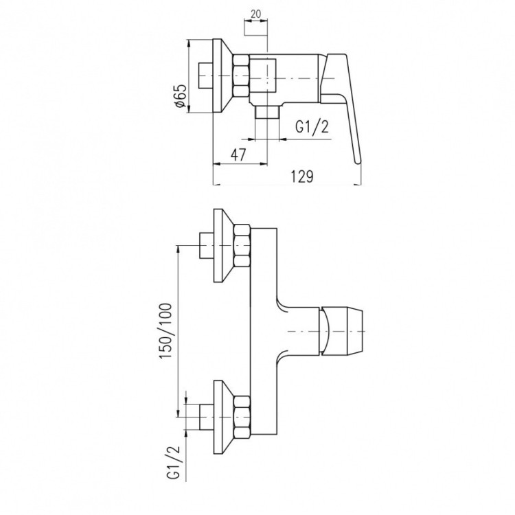 Смеситель для душа Rav Slezak Colorado CO181.5BC