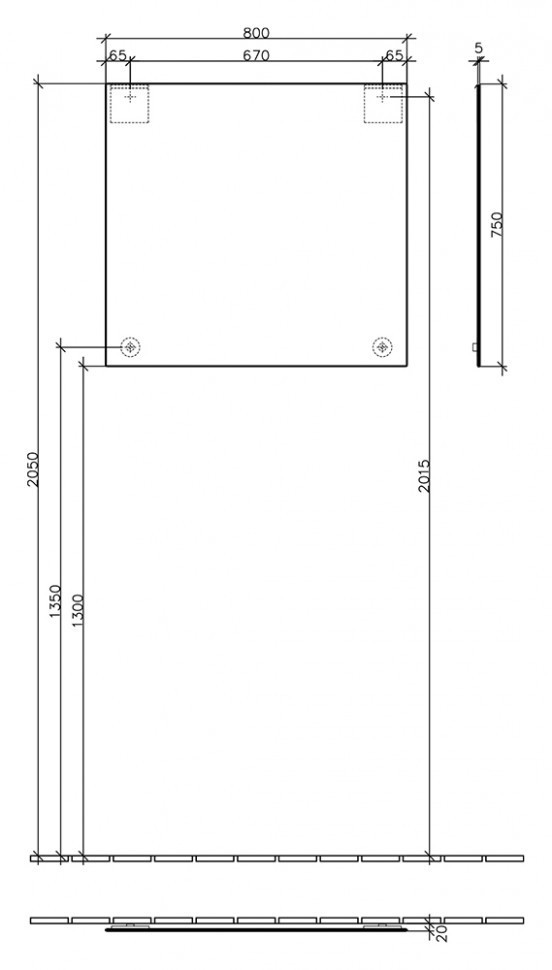 Зеркало Villeroy&Boch More to See 80