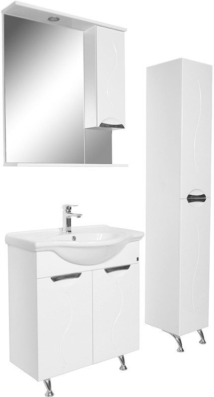 Зеркальный шкаф Orange Глория 75 с подсветкой