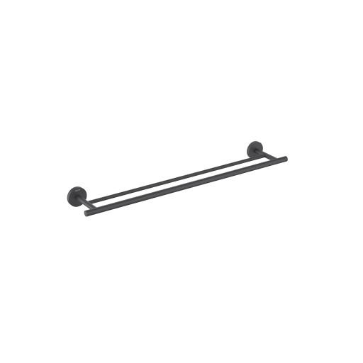 Полотенцедержатель двойной 600 мм Aquatek матовый черный AQ4230MB Оберон