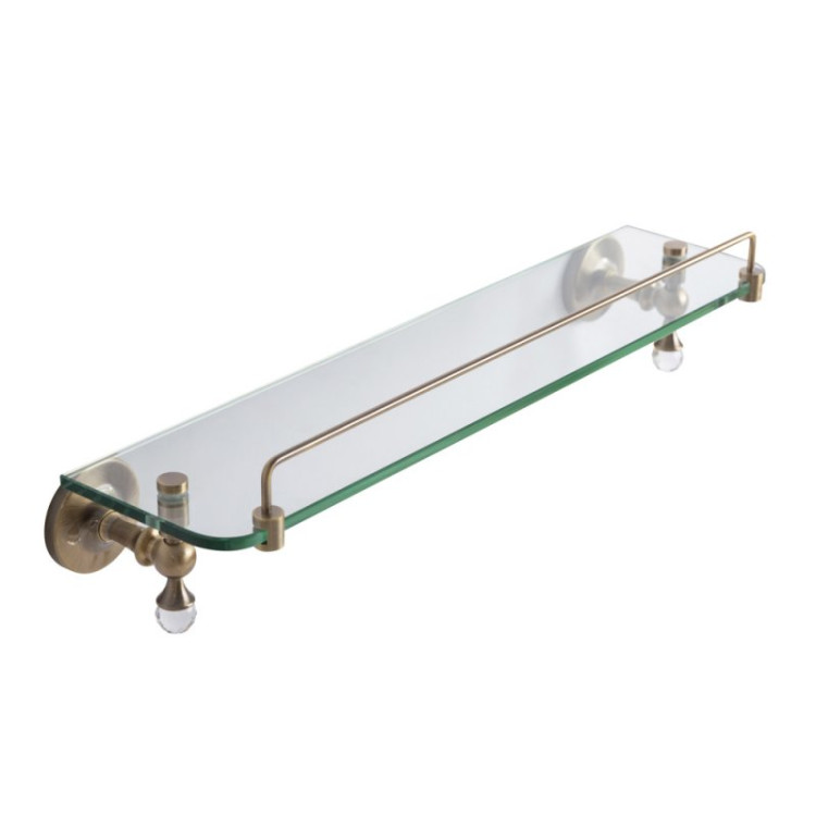 Полка стеклянная подвесная 50 см ART&MAX AM-E-2682SJ-Cr