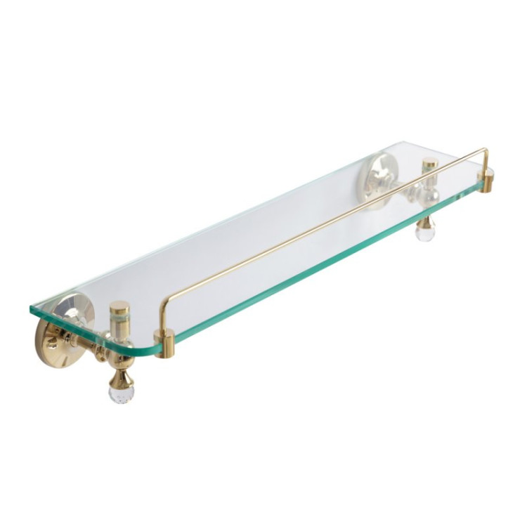 Полка стеклянная подвесная 50 см ART&MAX AM-E-2682SJ-Cr