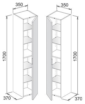 Шкаф пенал Keuco Edition 11 31331 440001