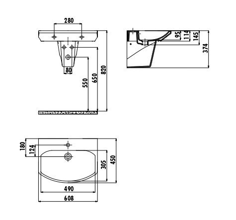 CREAVIT SORTI Раковина