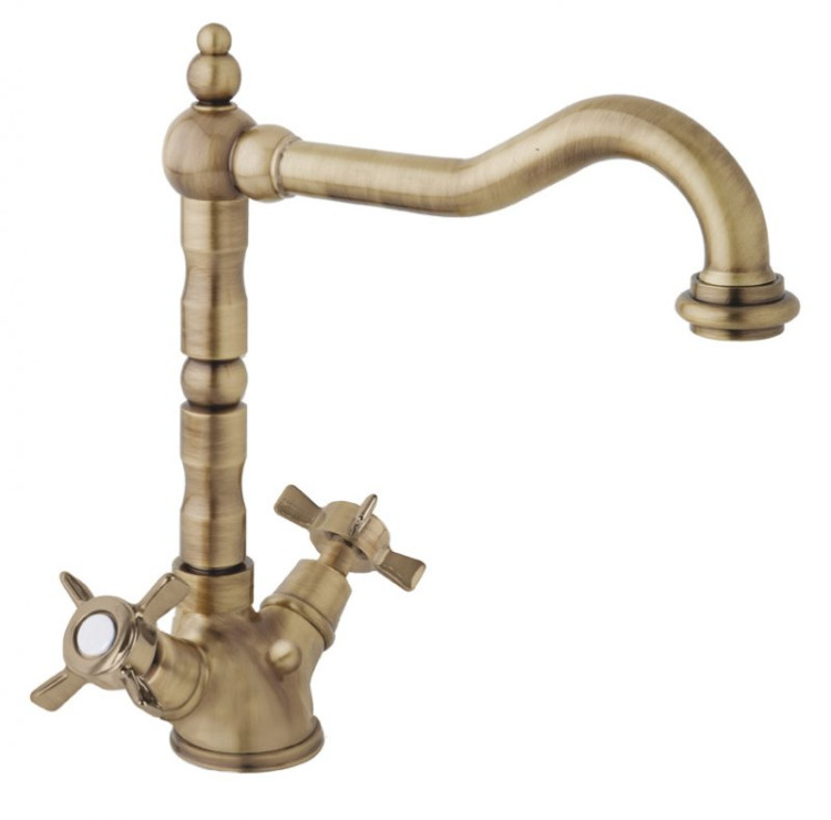 Смеситель для раковины с донным клапаном Cezares LORD-LS2-03/24