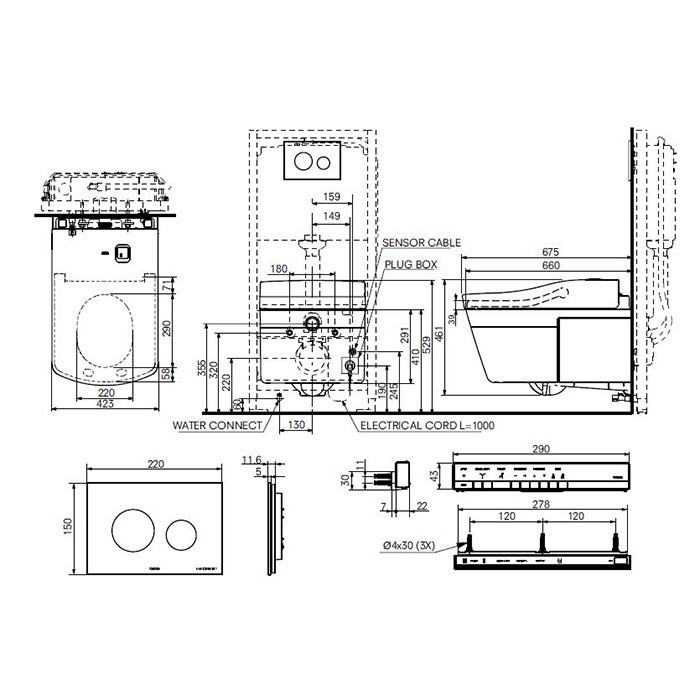 Унитаз Toto Neorest CW994P#NW1 подвесной