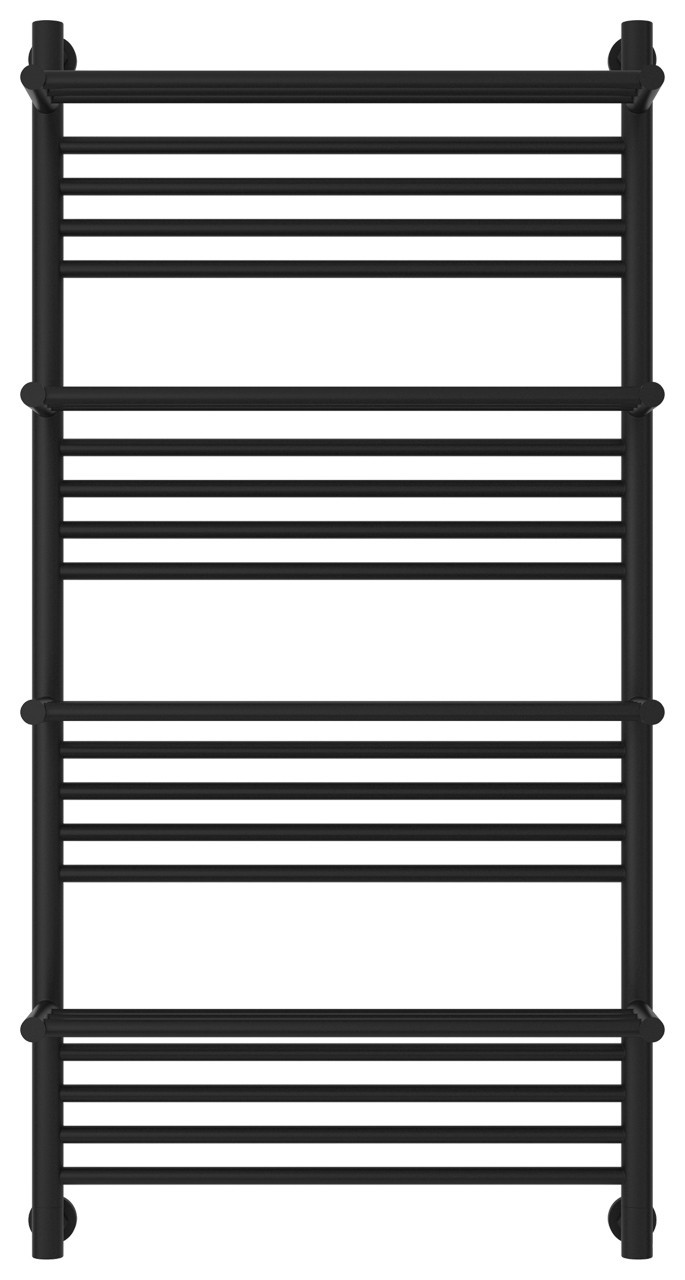 Полотенцесушитель водяной Сунержа Богема 4 полки+ 1200х600 Матовый чёрный