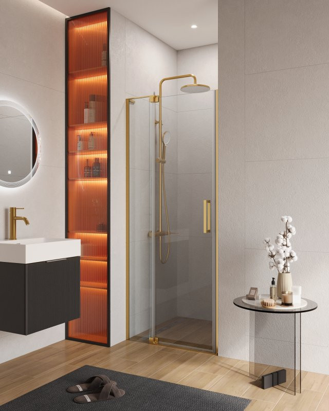 Душевая дверь в нишу SLIDER-B-1 Cezares SLIDER-B-1-100/110-GRIGIO-BORO