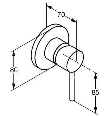 Смеситель для душа Kludi Bozz 389250576