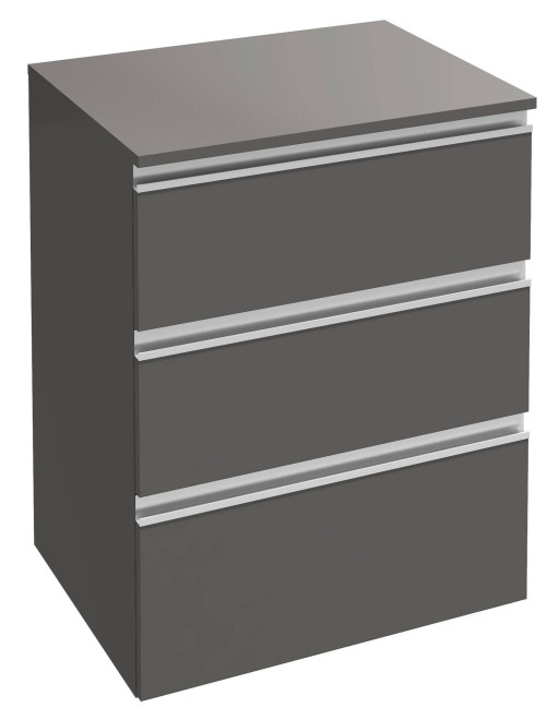 Дополнительный модуль 60 см, 3 выдвижных ящика, нежный аквамарин Jacob Delafon VOX EB2065-RA-M43