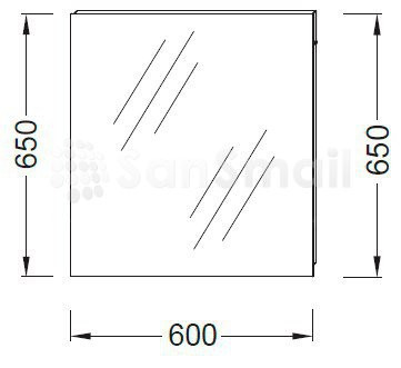 Зеркало Jacob Delafon Ola 60