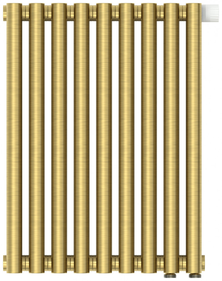 Отопительный радиатор Сунержа Эстет-00 EU50 500х405 9 секций Состаренная латунь