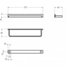 Полотенцедержатель, 370х76 Cezares CZR-F-8912A