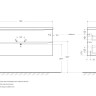 База под раковину подвесная с двумя выкатными ящиками 1200x450x500 BelBagno ACQUA-1200-2C-SO-RR