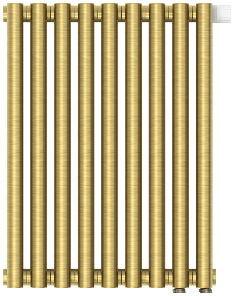 Отопительный радиатор Сунержа Эстет-11 EU50 500х405 9 секций Состаренная латунь