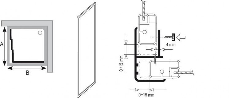 Стенка для душевого уголка Ravak APSS-80