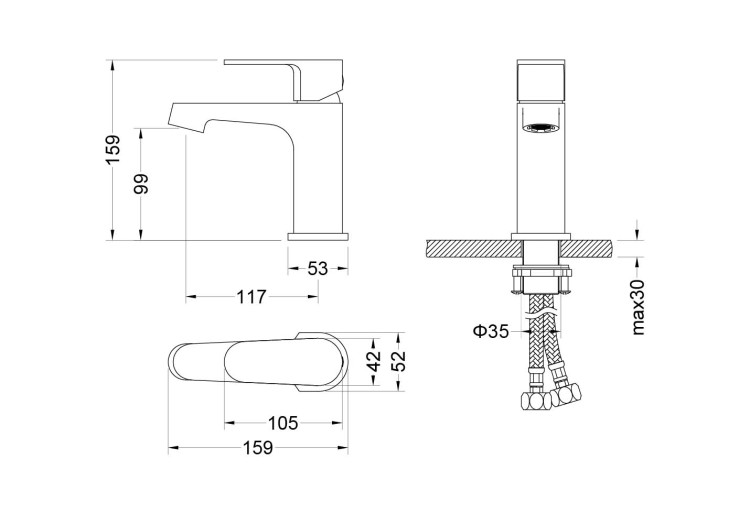 Душевой комплект наружного монтажа Aquatek ОБЕРОН AQ1230CR