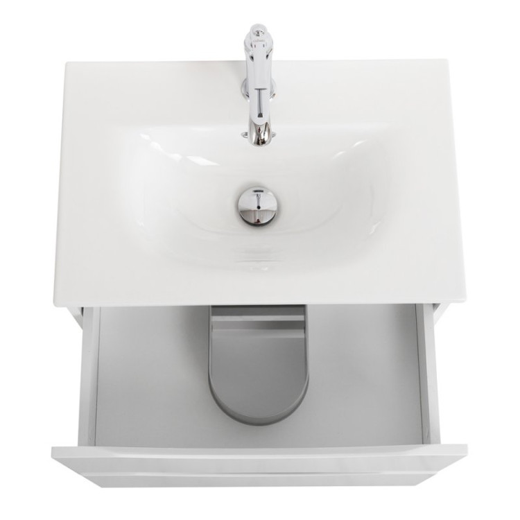 База под раковину подвесная с двумя выкатными ящиками BelBagno MARINO-CER-MINI-600-2C-SO-BL-P