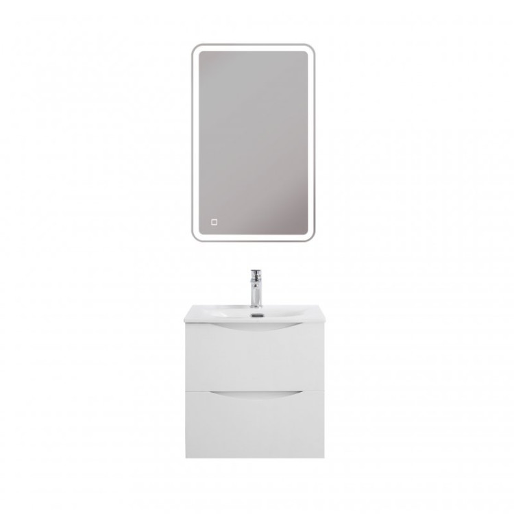 База под раковину подвесная с двумя выкатными ящиками BelBagno MARINO-CER-MINI-600-2C-SO-BL-P