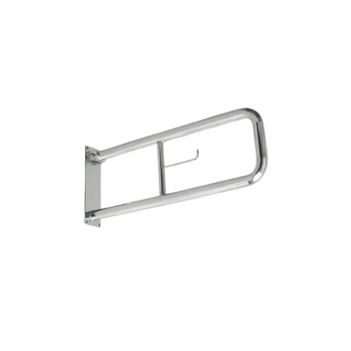 Поручень настенный откидной с бумагодержателем 800*230 мм, POR-0000005