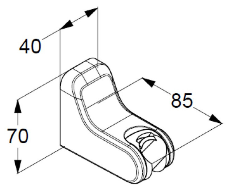Держатель ручного душа Kludi Freshline 6455205-00