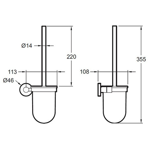 Ершик для унитаза Jacob Delafon Classique E77830-CP