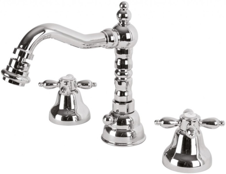 Смеситель на биде на три отверстия с донным клапаном Cezares NOSTALGIA-BBS2-02