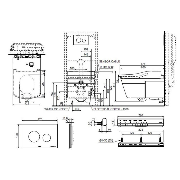 Унитаз Toto Neorest CW996P#NW1 подвесной