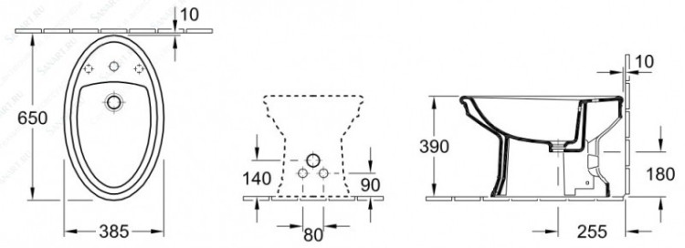 Биде Villeroy&Boch Amadea 748500R1