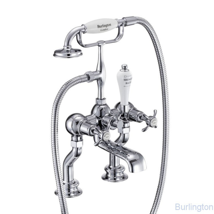 Cмеситель для ванны с ручным душем, Regent, набортный [ANR15-QT]