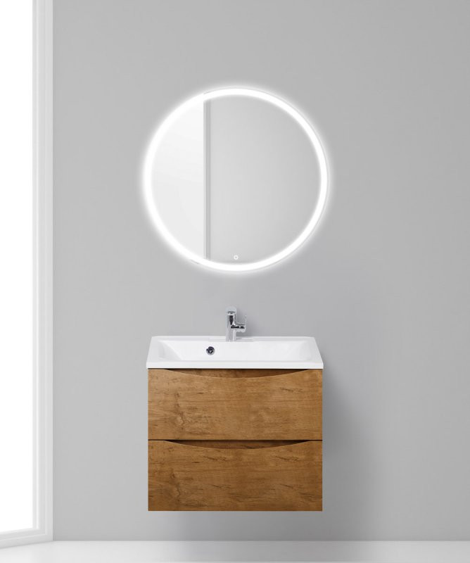 База под раковину подвесная с двумя выкатными ящиками, 650x450x500 BelBagno MARINO-650-2C-SO-BL-P