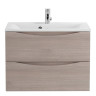 База под раковину подвесная с двумя выкатными ящиками, 650x450x500 BelBagno MARINO-650-2C-SO-BL-P