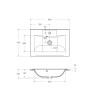 База под раковину подвесная с двумя выкатными ящиками, 650x450x500 BelBagno MARINO-650-2C-SO-BL-P