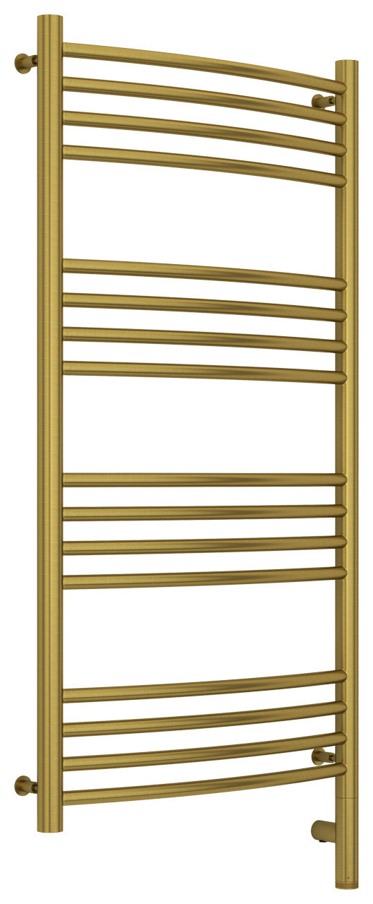 Полотенцесушитель электрический Сунержа Богема 3.0 выгнутая 1000х500 МЭМ правый Состаренная латунь