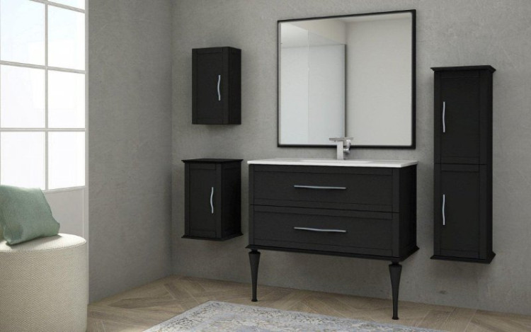 База подвесная под раковину с двумя выдвижными ящиками доводчиками Cezares 55243