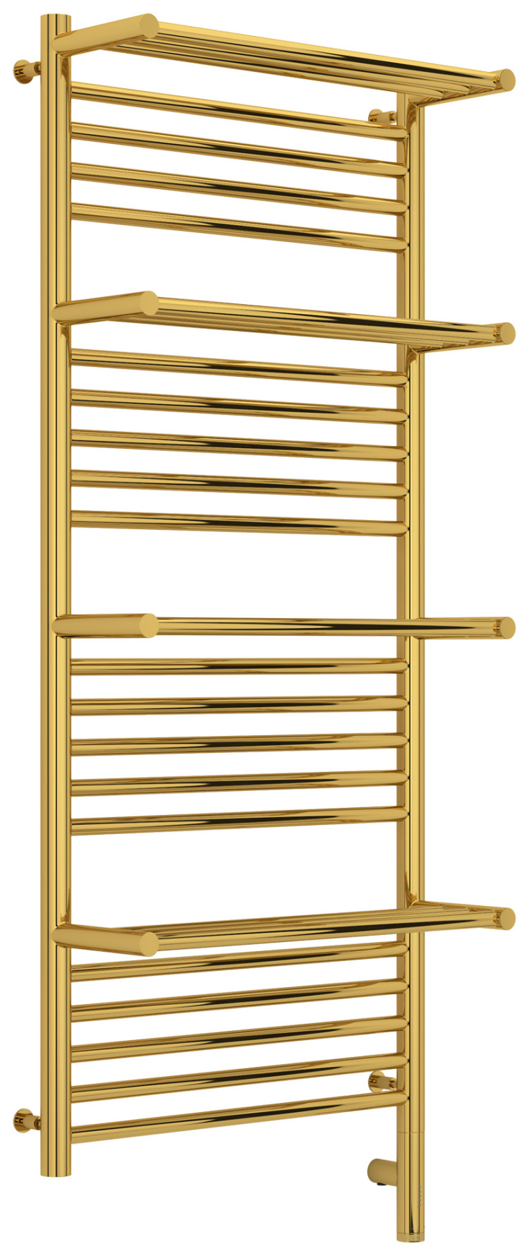 Полотенцесушитель электрический Сунержа Богема с 4 полками 3.0 1200х500 / МЭМ правый Золото