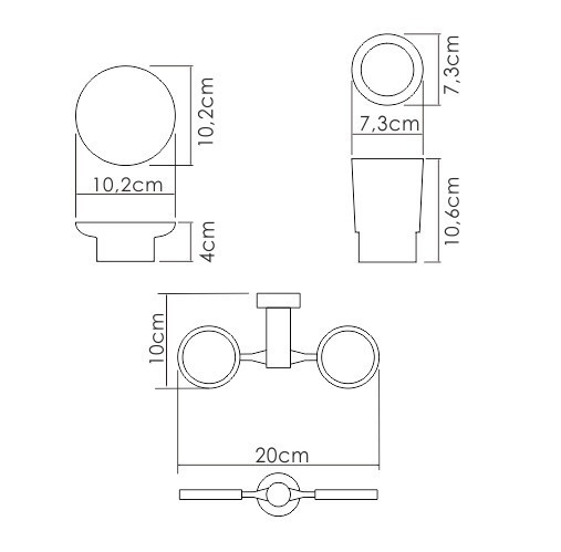 WasserKRAFT K-28226 Держатель стакана и мыльницы