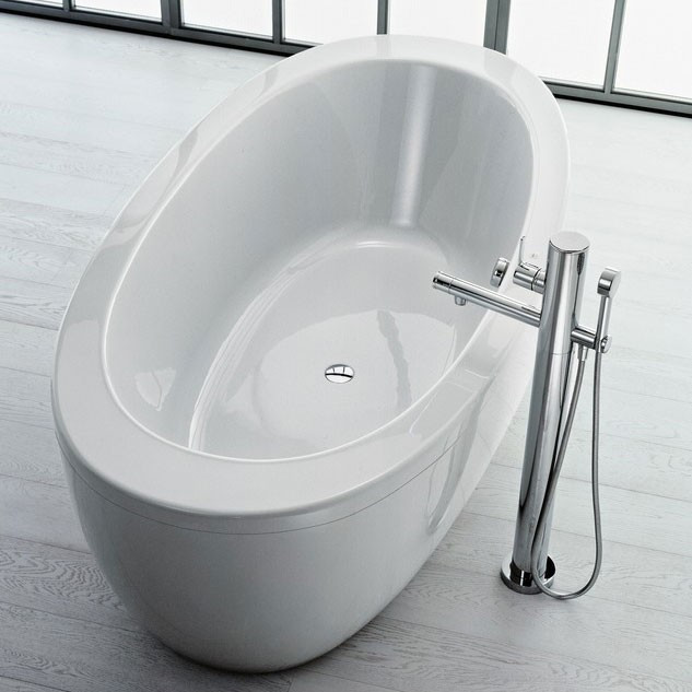 Акриловая ванна Laufen Alessi One 203x102 отдельностоящая