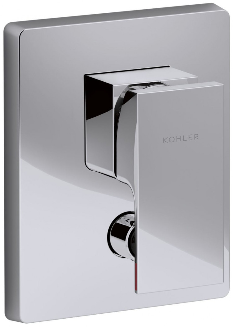 Встраиваемый смеситель с переключателем на 2 выхода, лицевая панель Strayt Jacob Delafon STRAYT E98633-CP