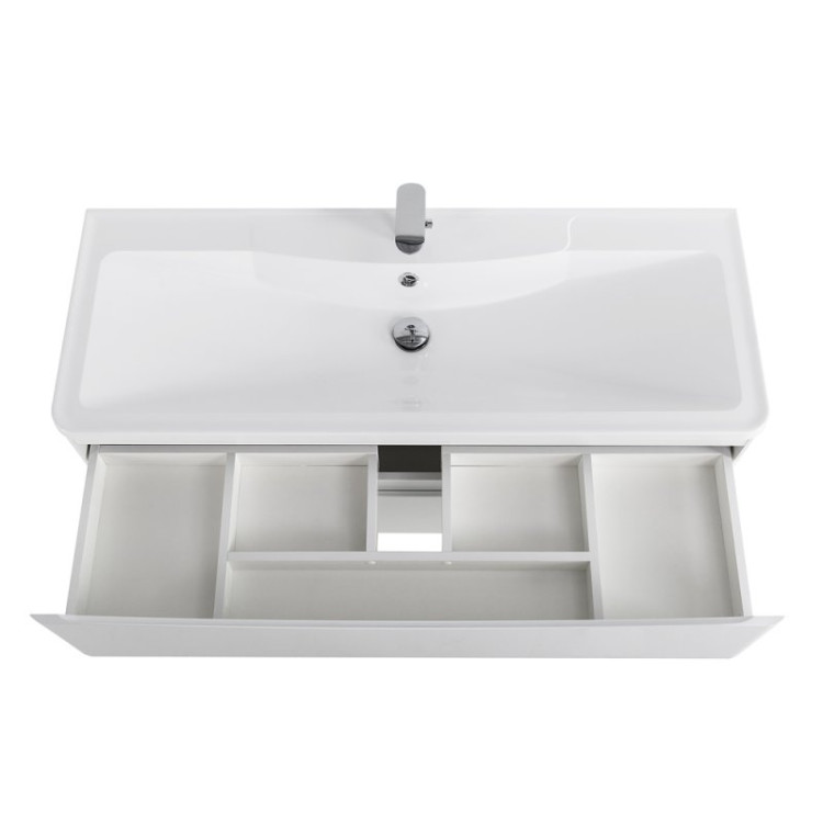 База под раковину подвесная с двумя выкатными ящиками 1200x450x500 BelBagno ACQUA-1200-2C-SO-PS