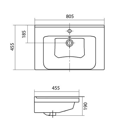 Раковина Santek Миранда 80 1WH302251