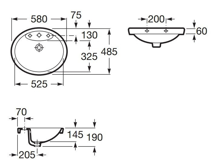 Раковина Roca Dama Senso 58 32751500N
